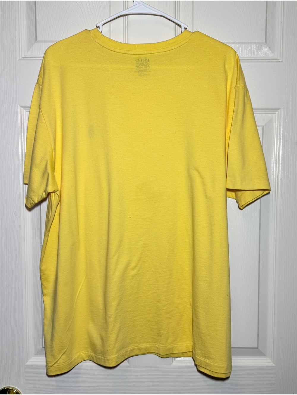 Polo by Ralph Lauren Short-Sleeve Crew Tee in Yellow with Blue Pony - Picture 5 of 7